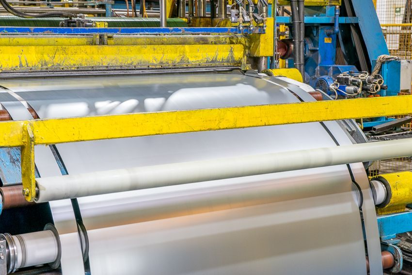 Ansicht einer Maschine von L-D Spalttechnik